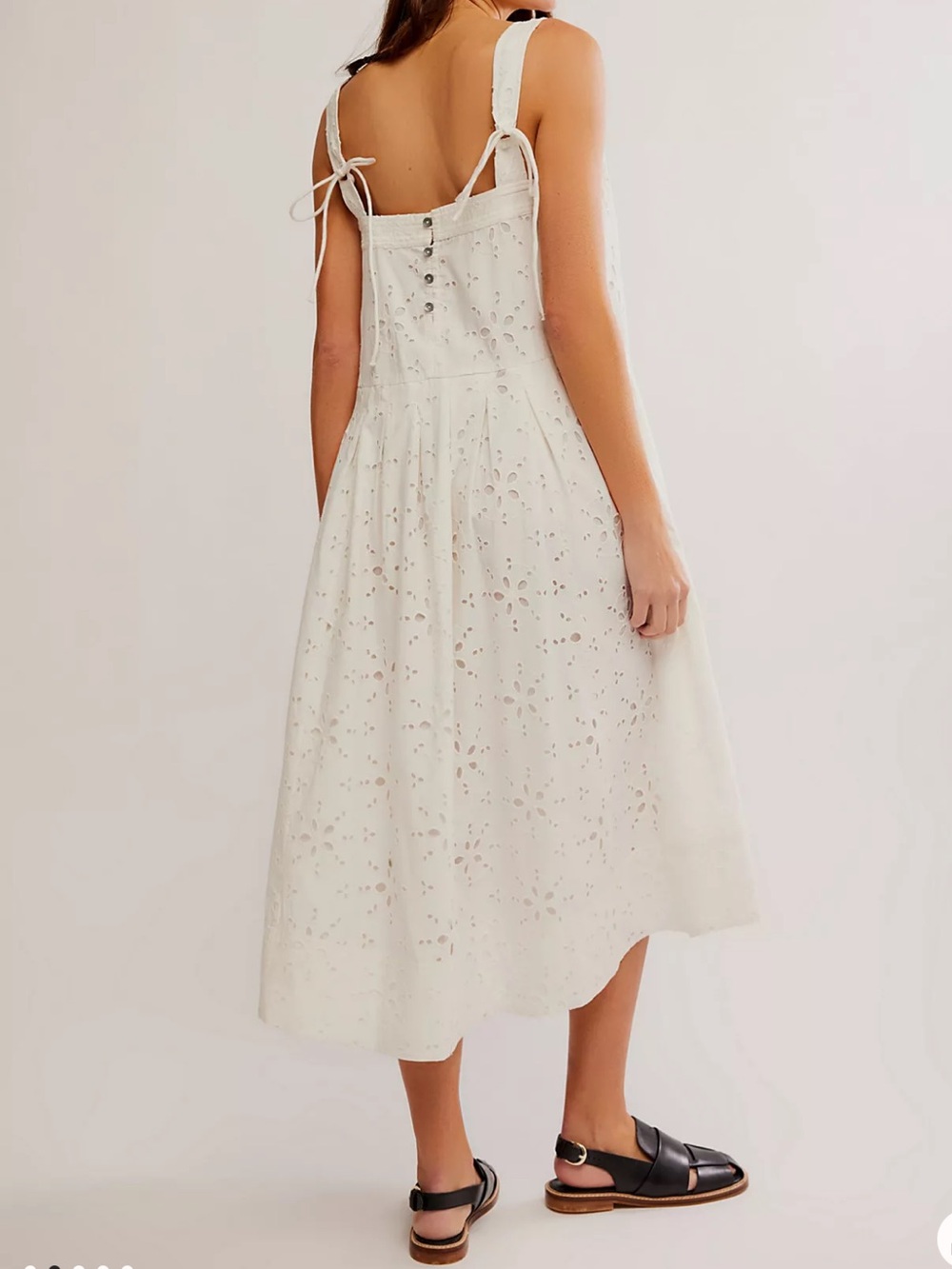 NWT FREE PEOPLE Primavera Eyelet Midi Dress size M - Picture 2 of 11